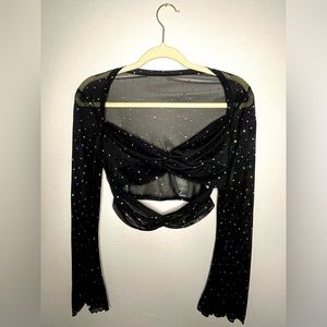 Sparkly cutout top